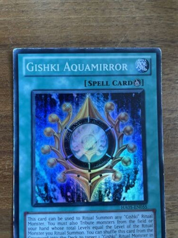 Yugioh Gishki Aquamirror	HA05-EN055	Unl edition	Super rare (back)