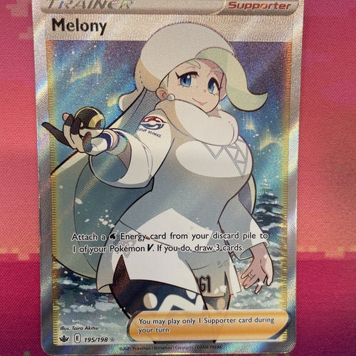 Pokemon Card Melony 195/198 Ultra Rare Chilling Reign Near Mint