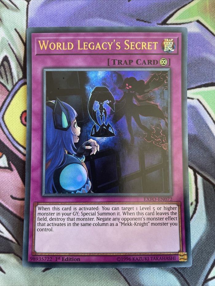 EXFO-EN072 World Legacy's Secret Ultra Rare 1st Edition NM Yugioh Card
