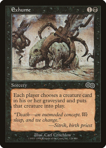 Exhume Urza's Saga Excellent Magic MTG