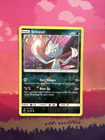 Pokemon Card Sneasel Celestial Storm Reverse Holo 86/168 Near Mint