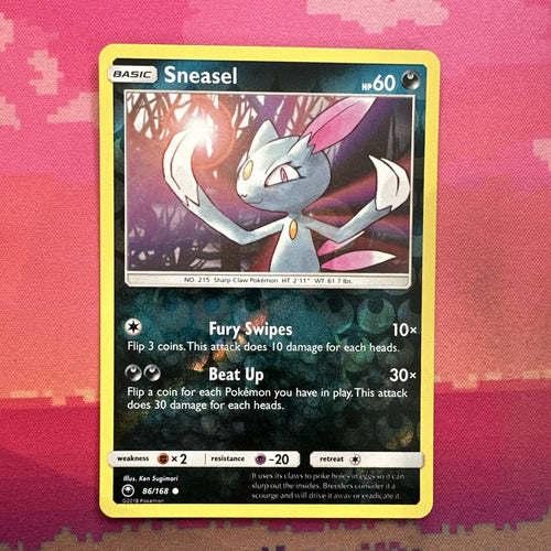 Pokemon Card Sneasel Celestial Storm Reverse Holo 86/168 Near Mint