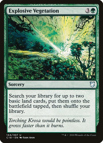 Explosive Vegetation Commander Excellent Magic MTG