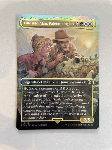 Ellie And Alan, Paleontologists - Jurassic World FOIL Excellent Magic MTG