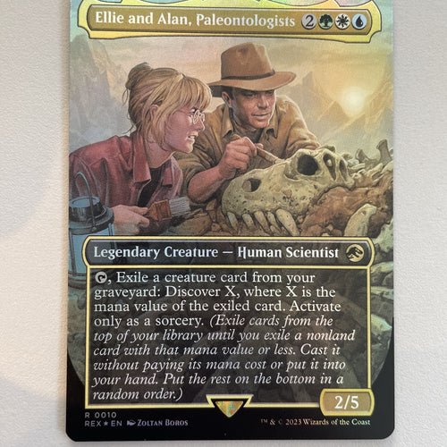 Ellie And Alan, Paleontologists - Jurassic World FOIL Excellent Magic MTG