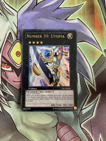 YS11-EN041 Number 39: Utopia Ultra Rare 1st Edition NM Yugioh Card