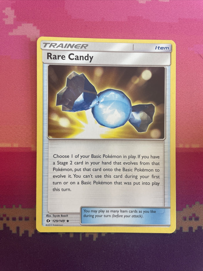 Pokemon Card Rare Candy Sun & Moon Uncommon 129/149 NM