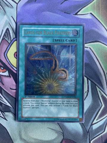 TSHD-EN046 Cards For Black Feathers Ultimate Rare 1st Edition NM Yugioh Card