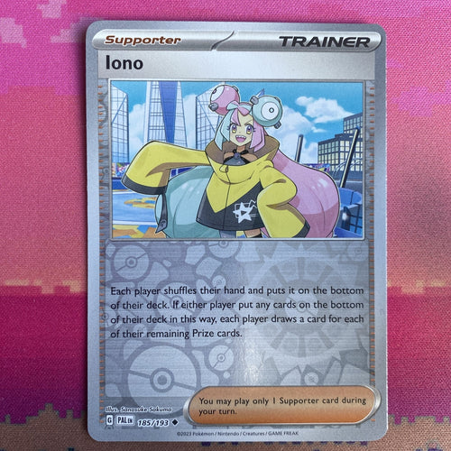 Pokemon Card Iono Paldea Evolved Reverse Holo Uncommon 185/193 NM