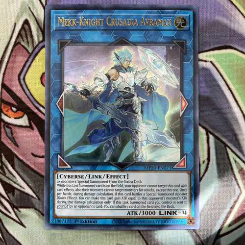 MP20-EN071 Mekk-Knight Crusadia Avramax Ultra Rare 1st Edition NM Yugioh Card