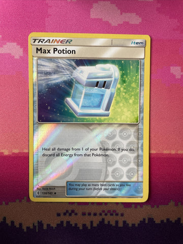 Pokemon Card Max Potion Guardians Rising Reverse Holo 128/145 Near Mint