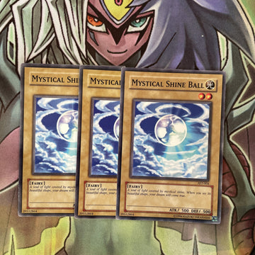 AST-004 x3 Mystical Shine Ball Common Excellent Condition Yugioh