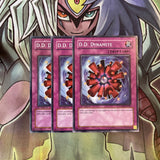 SDDE-EN035 x3 D.D. Dynamite Common Excellent Condition Yugioh