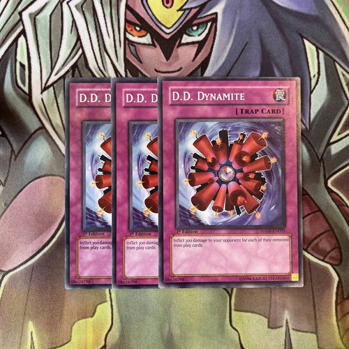 SDDE-EN035 x3 D.D. Dynamite Common Excellent Condition Yugioh