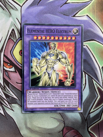 RYMP-EN017 Elemental Hero Electrum Common 1st Edition NM Yugioh Card