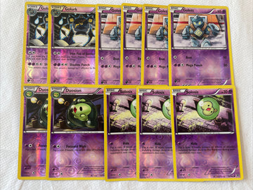 Golurk, Golett, Duosion,  Solosis Plasma Blast Reverse Psychic Pokemon 11 Cards