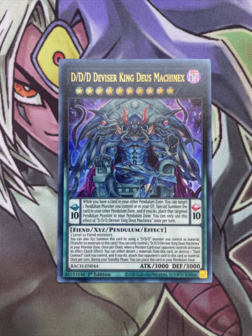 BACH-EN044 D/D/D Deviser King Deus Machinex Ultra 1st Edition NM Yugioh Card