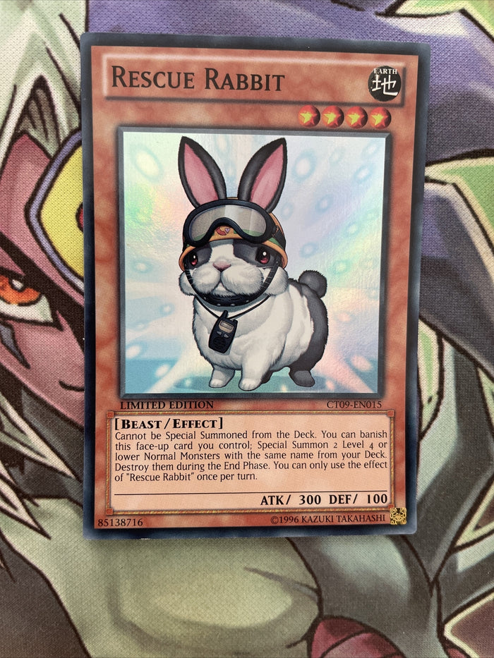 CT09-EN015 Rescue Rabbit Super Rare Unlimited Edition NM Yugioh Card