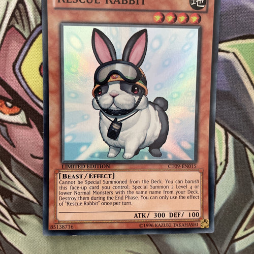 CT09-EN015 Rescue Rabbit Super Rare Unlimited Edition NM Yugioh Card
