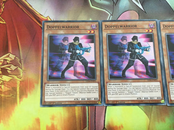 LED6-EN031 Doppelwarrior Playset (3 copies) | Common | 1st Edition Yugioh (back)
