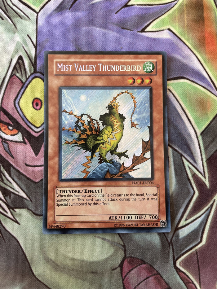 HA01-EN004 Mist Valley Thunderbird Secret Rare UNL Edition NM Yugioh Card