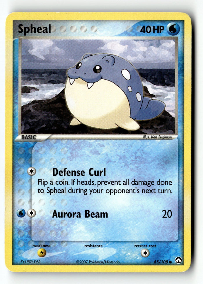 Pokemon Card Spheal LP Power Keepers 65/108
