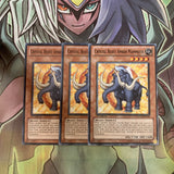 LCGX-EN159 x3 Crystal Beast Amber Mammoth Common Excellent Condition Yugioh