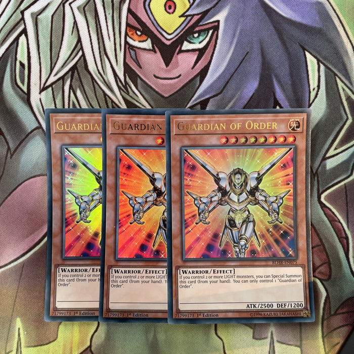 BLHR-EN075 x3 Guardian of Order Ultra Rare Excellent Condition Yugioh
