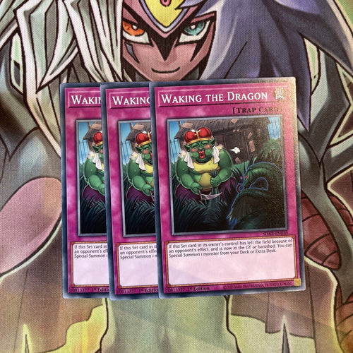 SDAZ-EN040 x3 Waking the Dragon Common Excellent Condition Yugioh