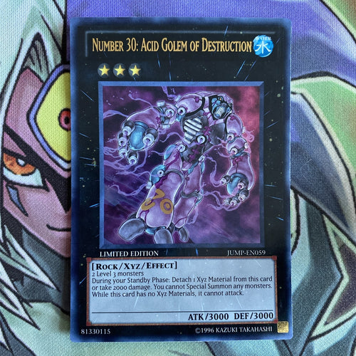 JUMP-EN059 Number 30: Acid Golem Of Destruction Ultra Rare Limited Yugioh Card