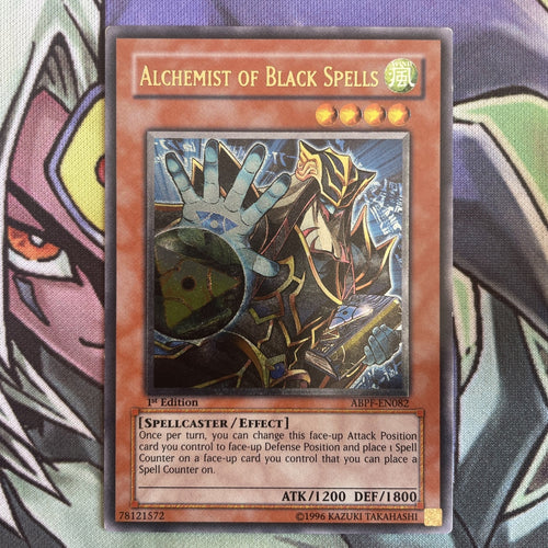 ABPF-EN082 Alchemist Of Black Spells Ultimate Rare 1st Edition NM Yugioh Card