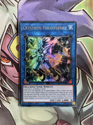 GFP2-EN149 Crystron Halqifibrax Ultra Rare 1st Edition NM Yugioh Card