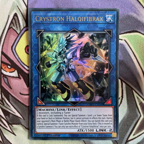 GFP2-EN149 Crystron Halqifibrax Ultra Rare 1st Edition NM Yugioh Card