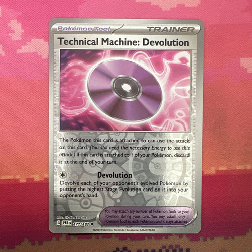 Pokemon Card Technical Machine: Devolution Reverse Holo 177/182 Near Mint