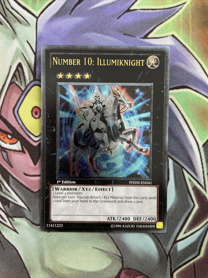 PHSW-EN041 Number 10: Illumiknight Ultimate Rare 1st Edition NM Yugioh Card