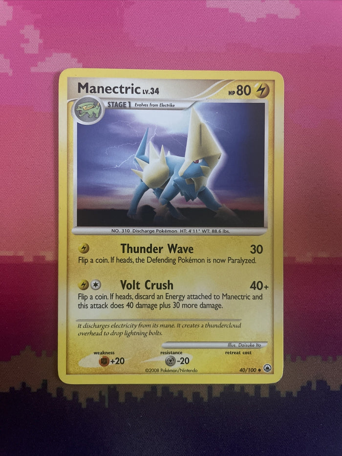 Pokemon Card Manectric Majestic Dawn Uncommon 40/100 Near Mint