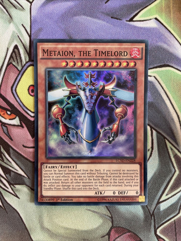 LC5D-EN228 Metaion, The Timelord Super Rare 1st Edition NM Yugioh Card