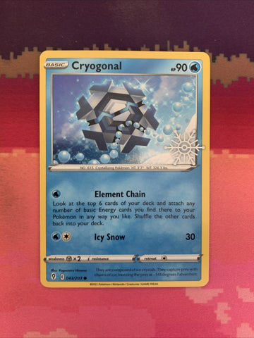 Pokemon Card Cryogonal Advent Calendar Holo 043/203 Near Mint
