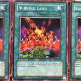PSV-061 Yugioh | Burning Land × 3 | Common yugioh cards