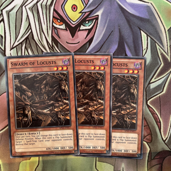 AP03-EN017 x3 Swarm of Locusts Common Excellent Condition Yugioh