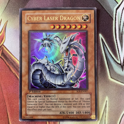 SOI-EN007 Cyber Laser Dragon (Ultra Rare) Yugioh TCG [LP] 1st Ed