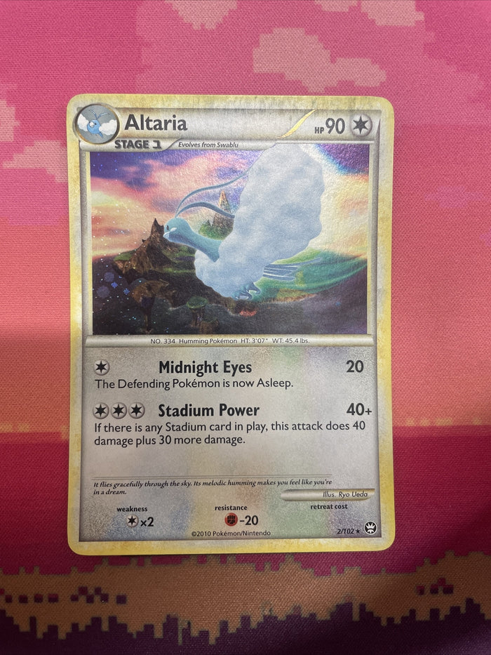Pokemon Card Altaria Triumphant Holo Rare 2/102 Near Mint