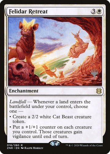 Felidar Retreat Zendikar Rising PROMO Excellent Magic MTG
