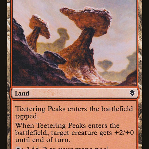 Teetering Peaks - Zendikar Excellent Magic MTG