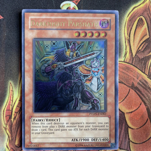 PTDN-EN082 Darknight Parshath Ultimate Rare Unl Edition NM Yugioh Card