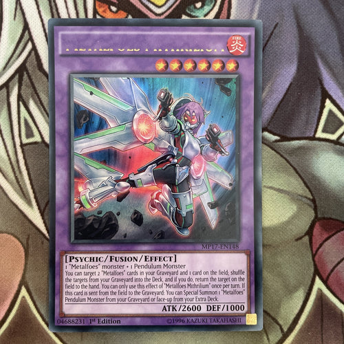 MP17-EN148 Metalfoes Mithrilium Ultra Rare 1st Edition NM Yugioh MISPRINT