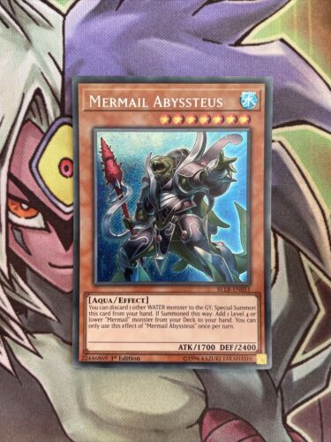 BLLR-EN051 Mermail Abyssteus Secret Rare 1st Edition NM Yugioh Card