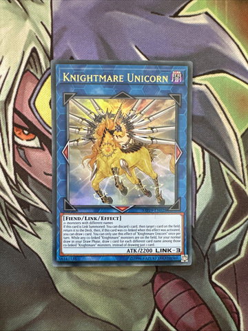 MP19-EN028 Knightmare Unicorn Ultra Rare Unlimited Edition NM Yugioh Card