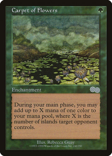 Carpet Of Flowers - Urza's Saga Excellent Magic MTG