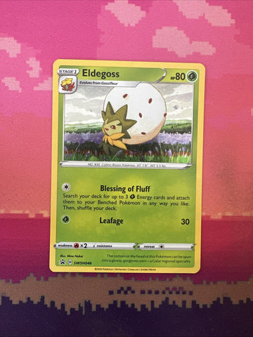 Pokemon Card Eldegoss SWSH046 Black Star Promo Holo Near Mint